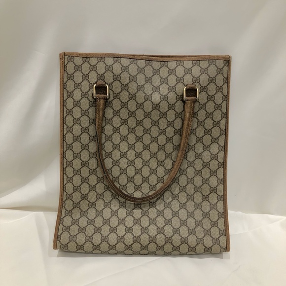 Gucci Beige and Brown vintage Tote Bag - Picture 2 of 15